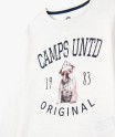 Tee-shirt fille à manches longues avec motif chien - Camps United